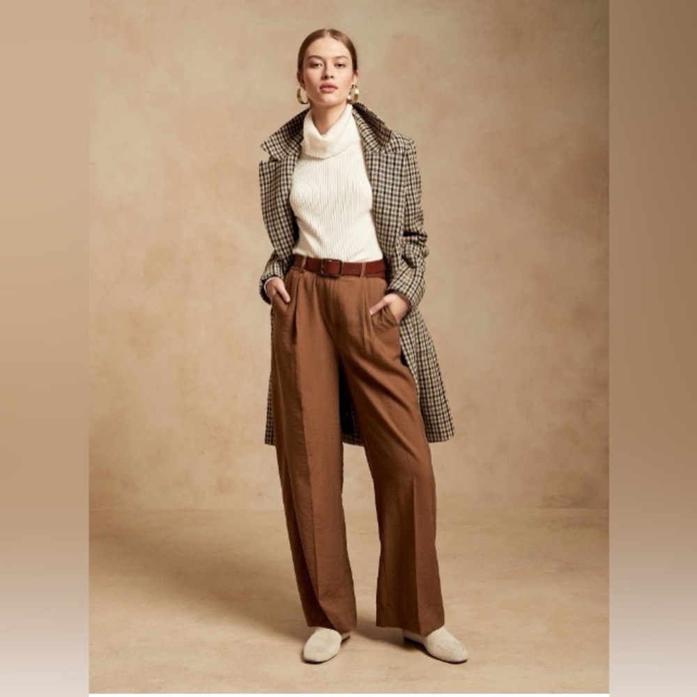 BR High-Rise Wide Leg Pant in Beech